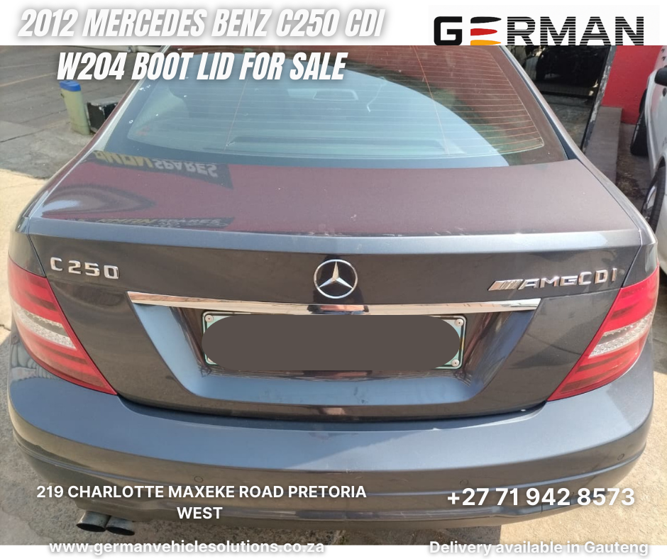 2012 Mercedes Benz c250 cdi boot lid for sale - Private Seller 2012 Mercedes Benz c250 cdi boot lid for sale - Private Seller