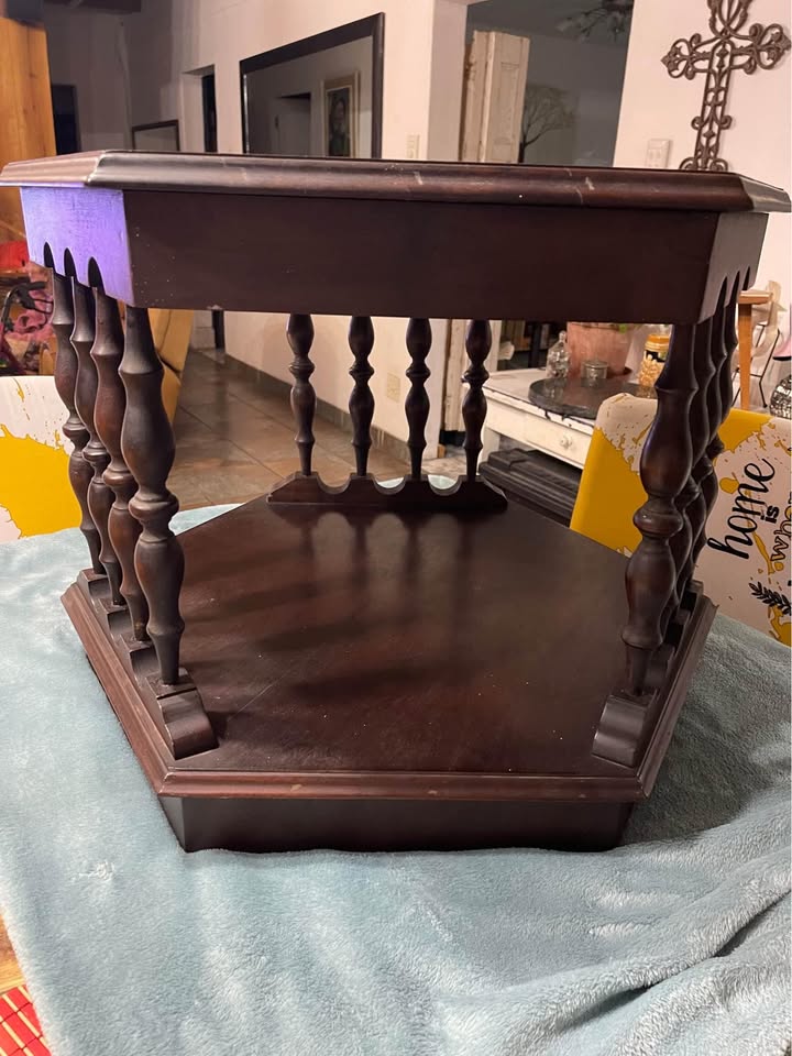 Mid Century vintage Octagon End Table