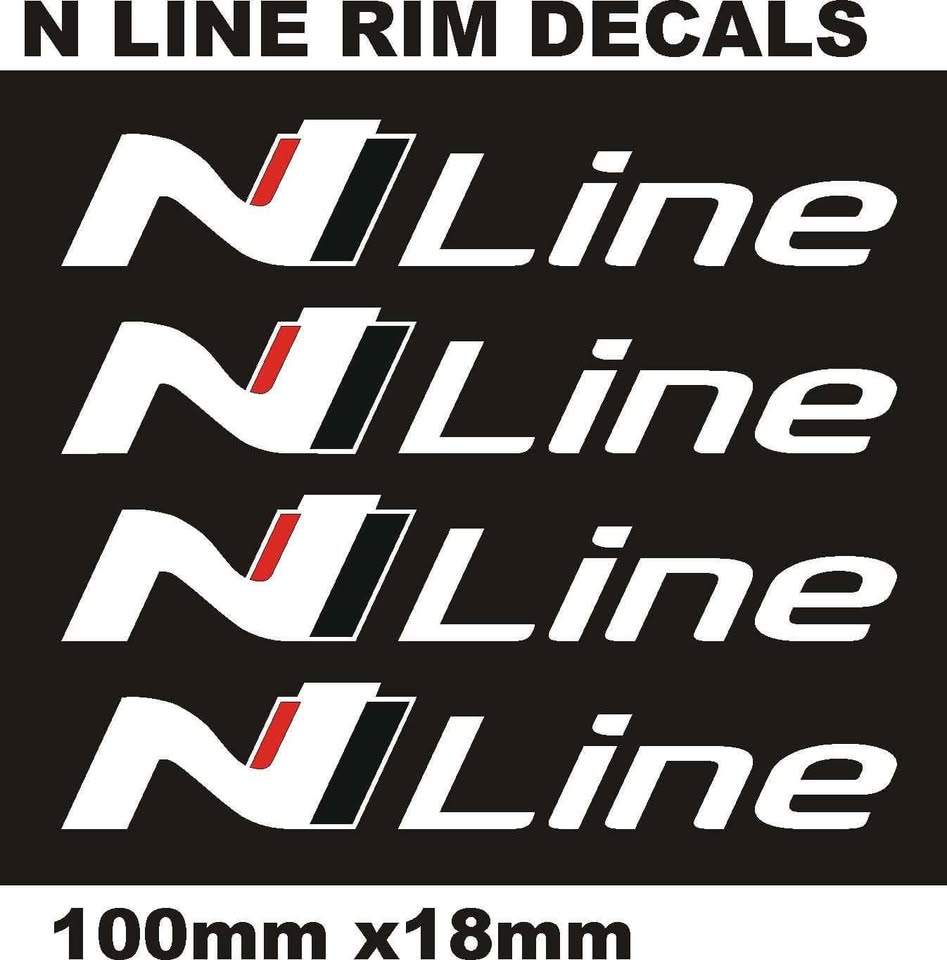 Hyundai N Line wheel rim stickers/ badges - Private Seller Hyundai N Line wheel rim stickers/ badges - Private Seller