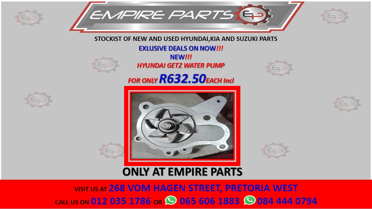 HYUNDAI GETZ WATER PUMP - Private Seller HYUNDAI GETZ WATER PUMP - Private Seller