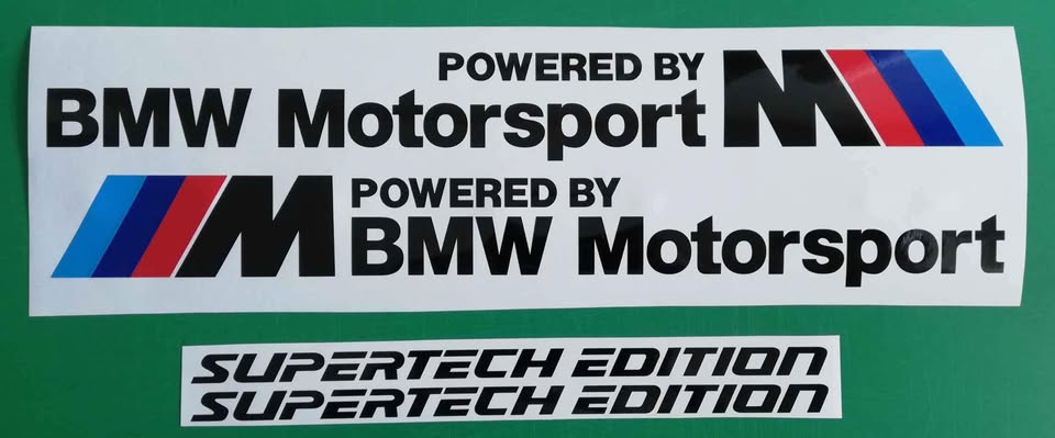 BMW 3 colour roll stripes sticker - Private Seller