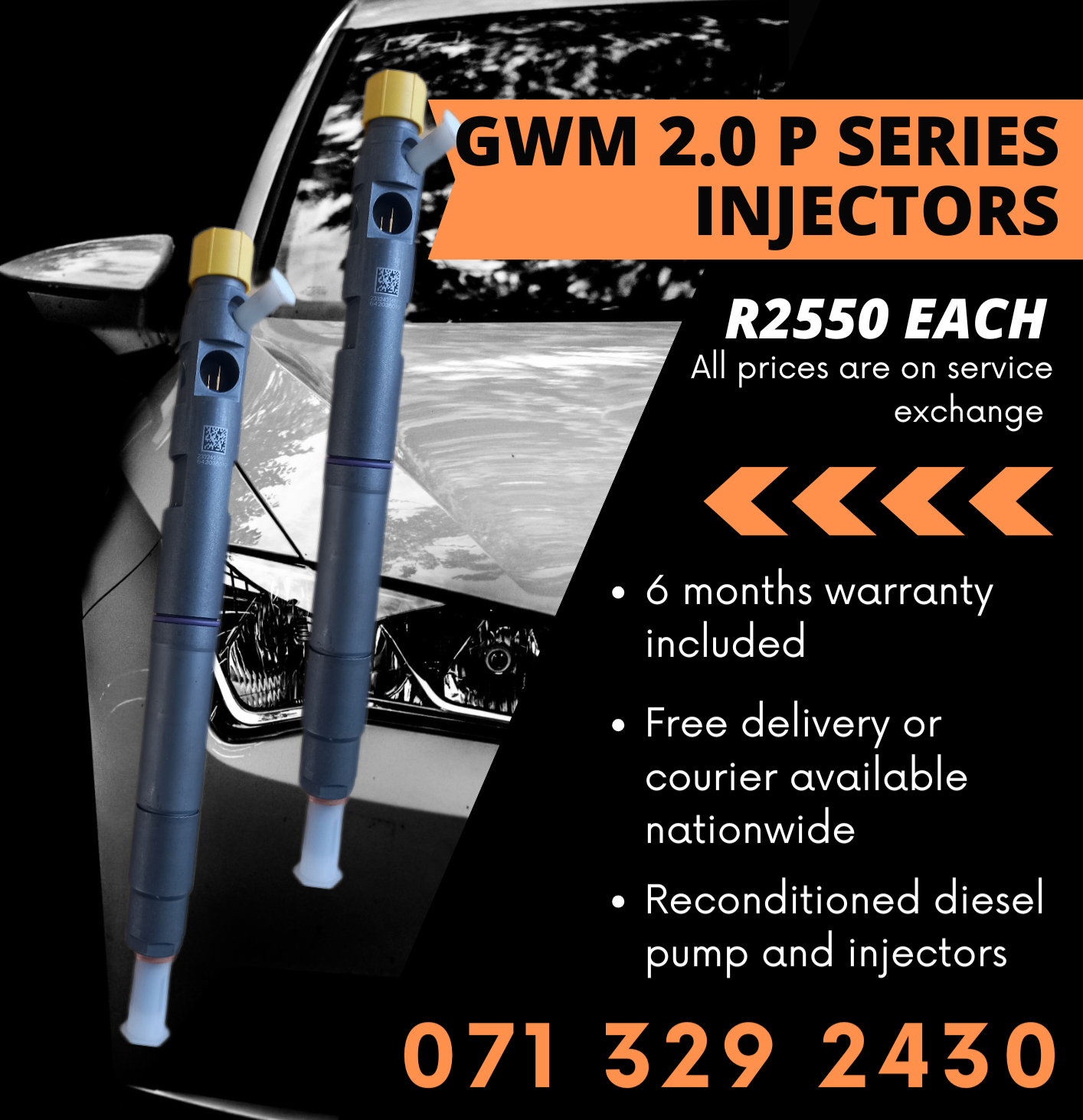 GWM 2.0 P SERIES INJECTORS FOR SALE WITH WARRANTY - Private Seller