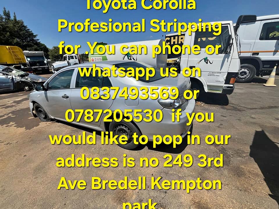 Toyota Corolla Profesional Stripping for Spares. - Private Seller Toyota Corolla Profesional Stripping for Spares. - Private Seller