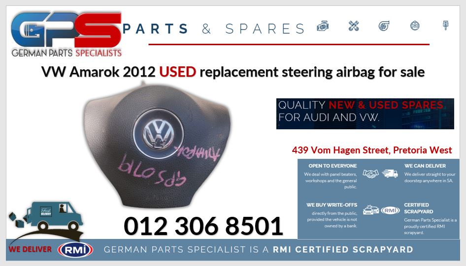 VW Amarok 2012 used replacement steering airbag for sale - Private Seller VW Amarok 2012 used replacement steering airbag for sale - Private Seller