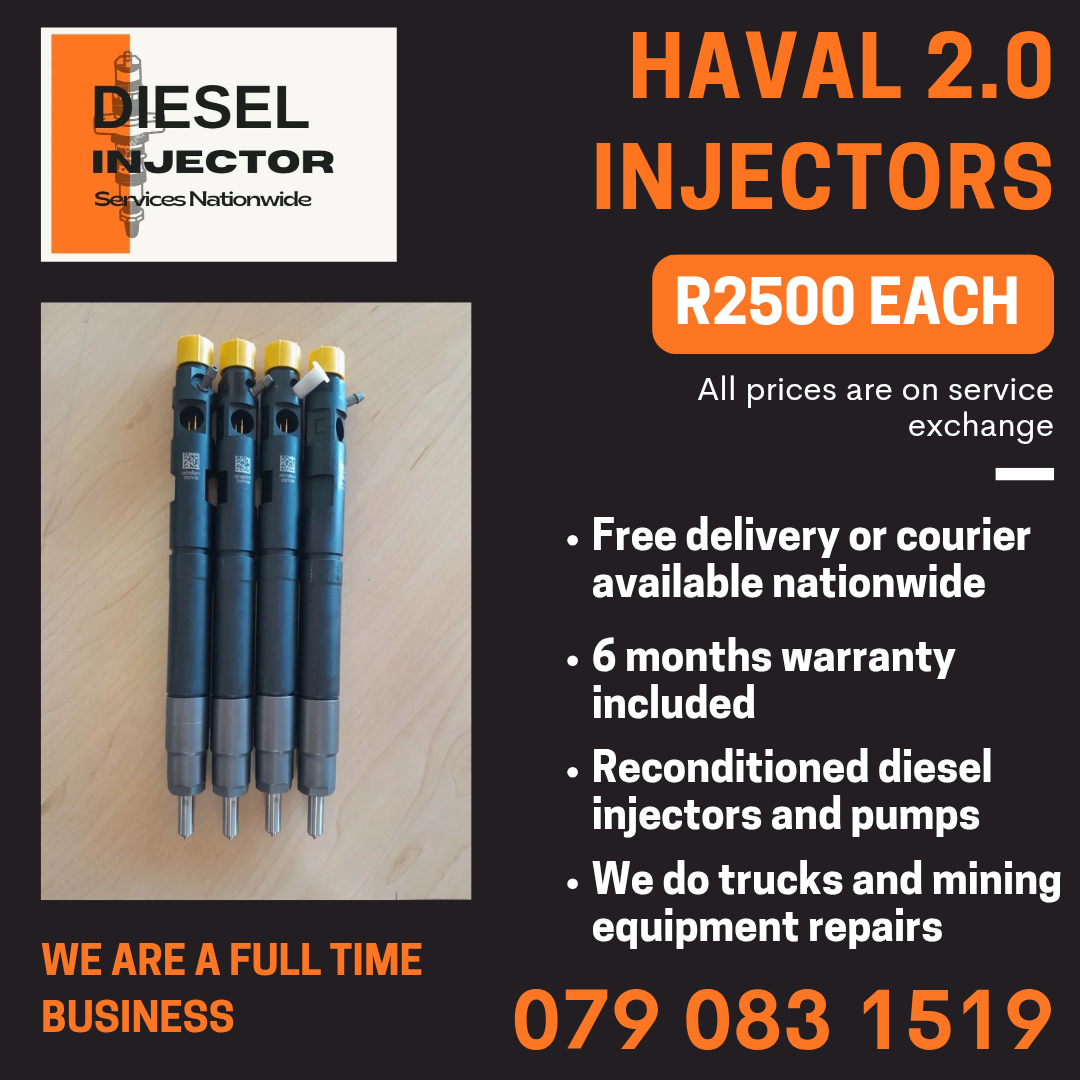 HAVAL 2.0 INJECTORS FOR SALE WITH WARRANTY - Private Seller HAVAL 2.0 INJECTORS FOR SALE WITH WARRANTY - Private Seller