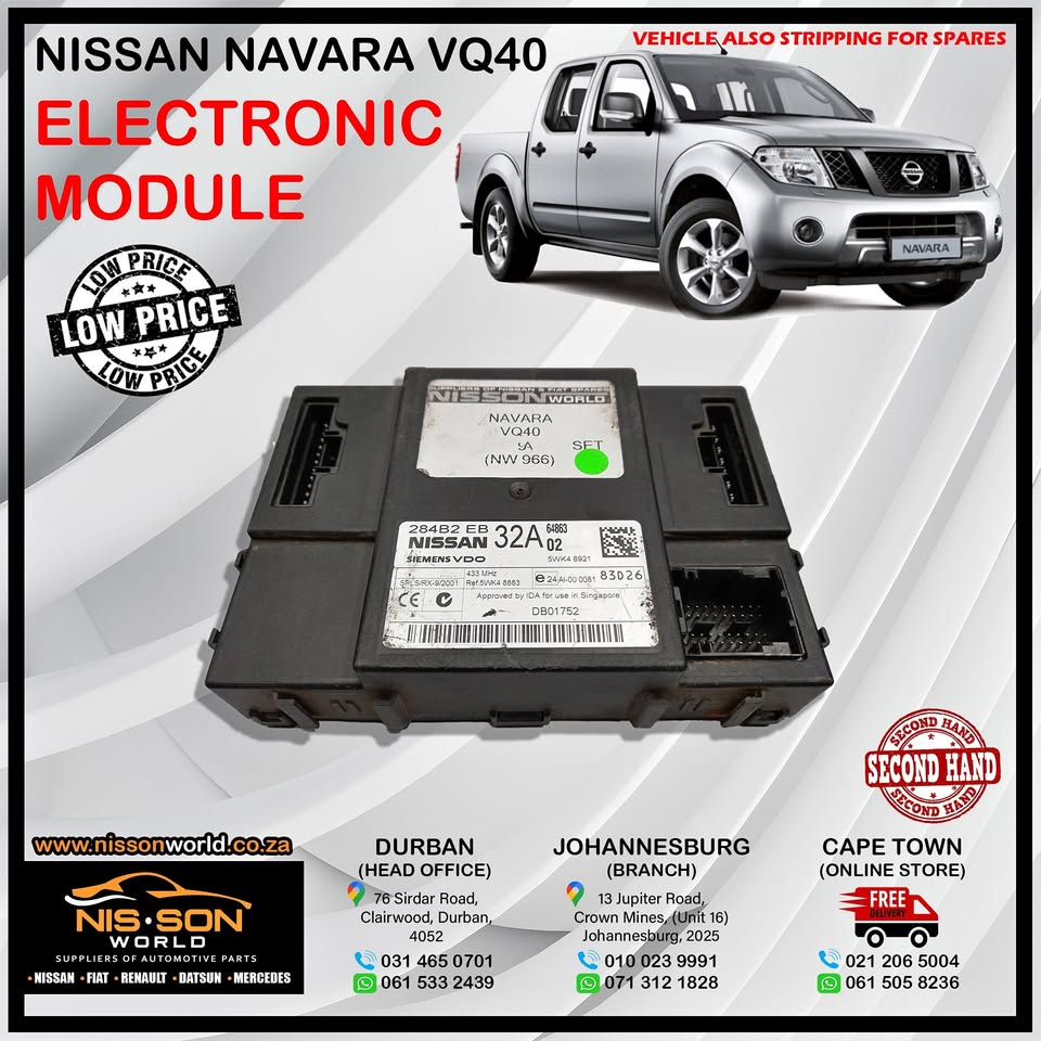 NISSAN NAVARA VQ40 ELECTRONIC MODULE - Private Seller NISSAN NAVARA VQ40 ELECTRONIC MODULE - Private Seller