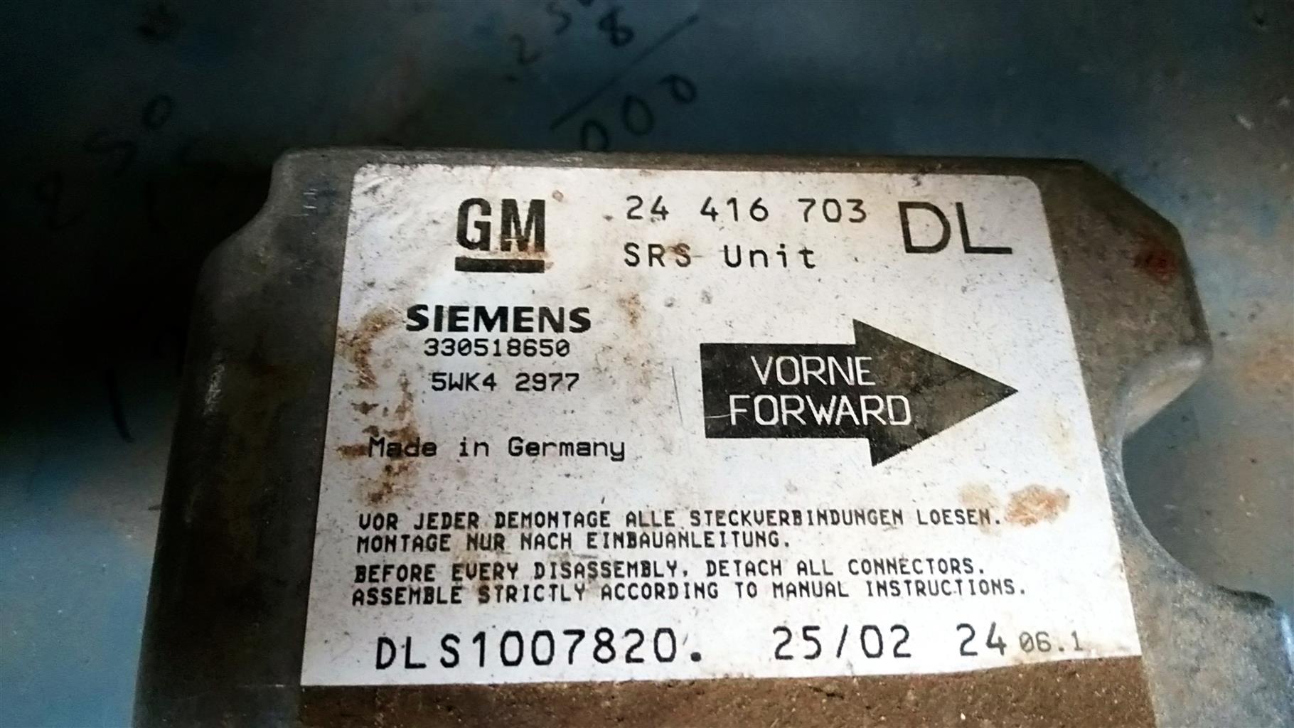 opel astra g airbag module for sale - Private Seller