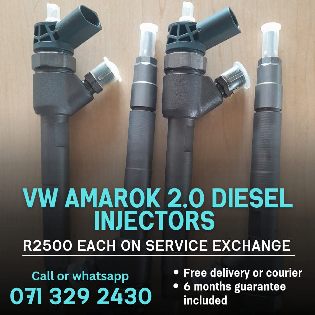 VW AMAROK 2.0 DIESEL INJECTORS FOR SALE WITH WARRANTY - Private Seller VW AMAROK 2.0 DIESEL INJECTORS FOR SALE WITH WARRANTY - Private Seller