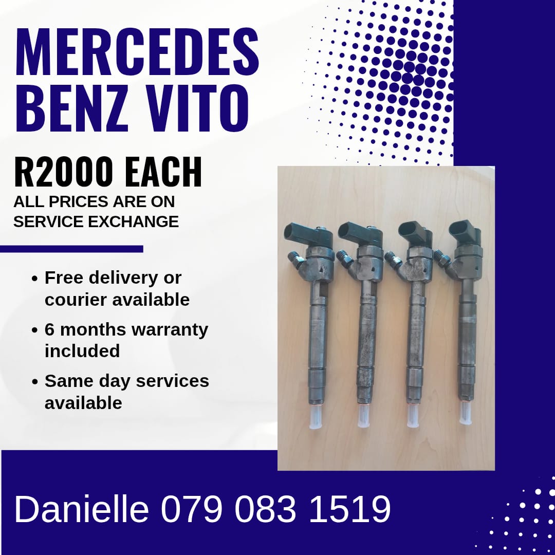 MERCEDES BENZ VITO INJECTORS FOR SALE WITH WARRANTY INCLUDED - Private Seller MERCEDES BENZ VITO INJECTORS FOR SALE WITH WARRANTY INCLUDED - Private Seller