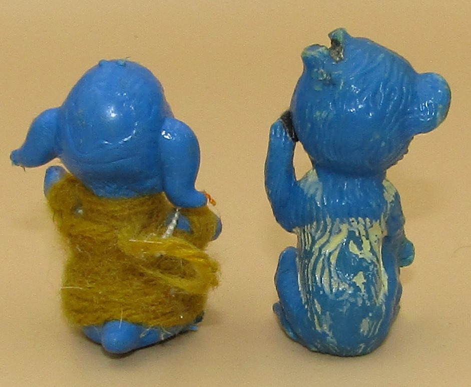 Baby Bear & Happy Dog Plastic Figurine