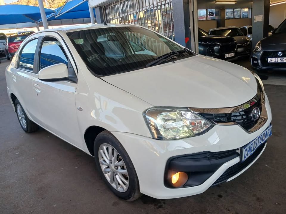 2019 model Toyota Etios Sprite sedan manual transmission petrol 1.5 engine capacity mileage 78000km