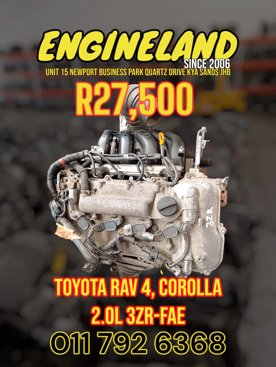 Toyota Corolla 2.0l 3zr engine - Private Seller