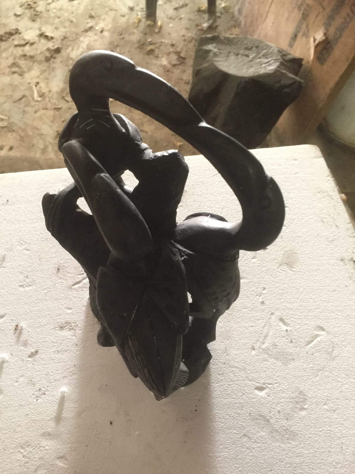 Soapstone african wildlife ornaments.