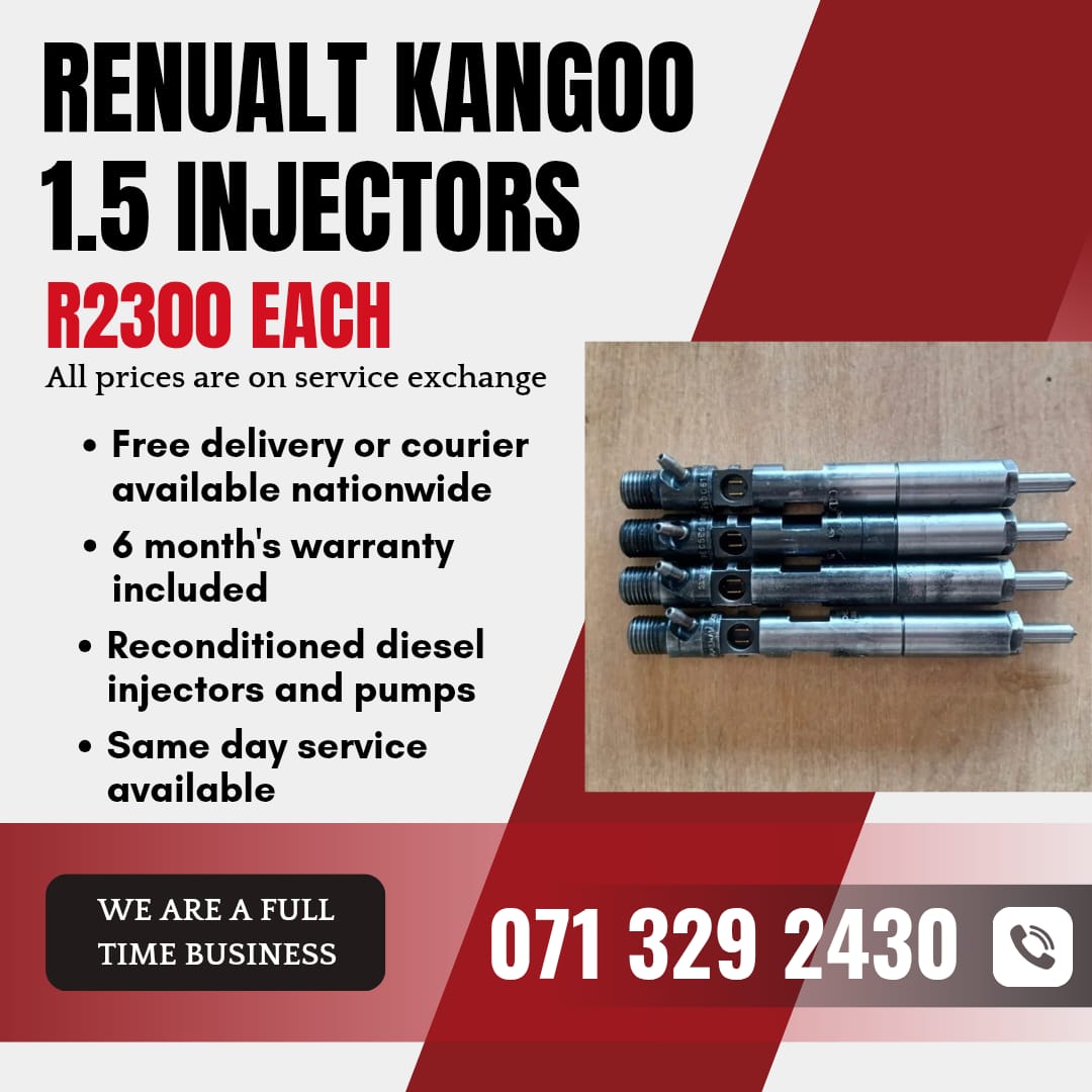 RENUALT KANGOO 1.5 INJECTORS FOR SALE WITH WARRANTY - Private Seller RENUALT KANGOO 1.5 INJECTORS FOR SALE WITH WARRANTY - Private Seller