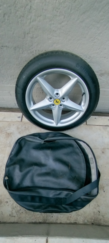 Ferrari 18 inch Alloy Factory Space Saver Spare Wheel with Ferrari Wheel Bag - Private Seller