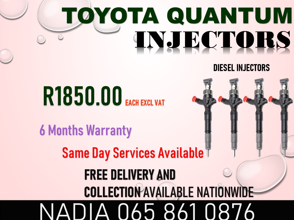 TOYOTA QUANTUM DIESEL INJECTORS FOR SALE - Private Seller TOYOTA QUANTUM DIESEL INJECTORS FOR SALE - Private Seller