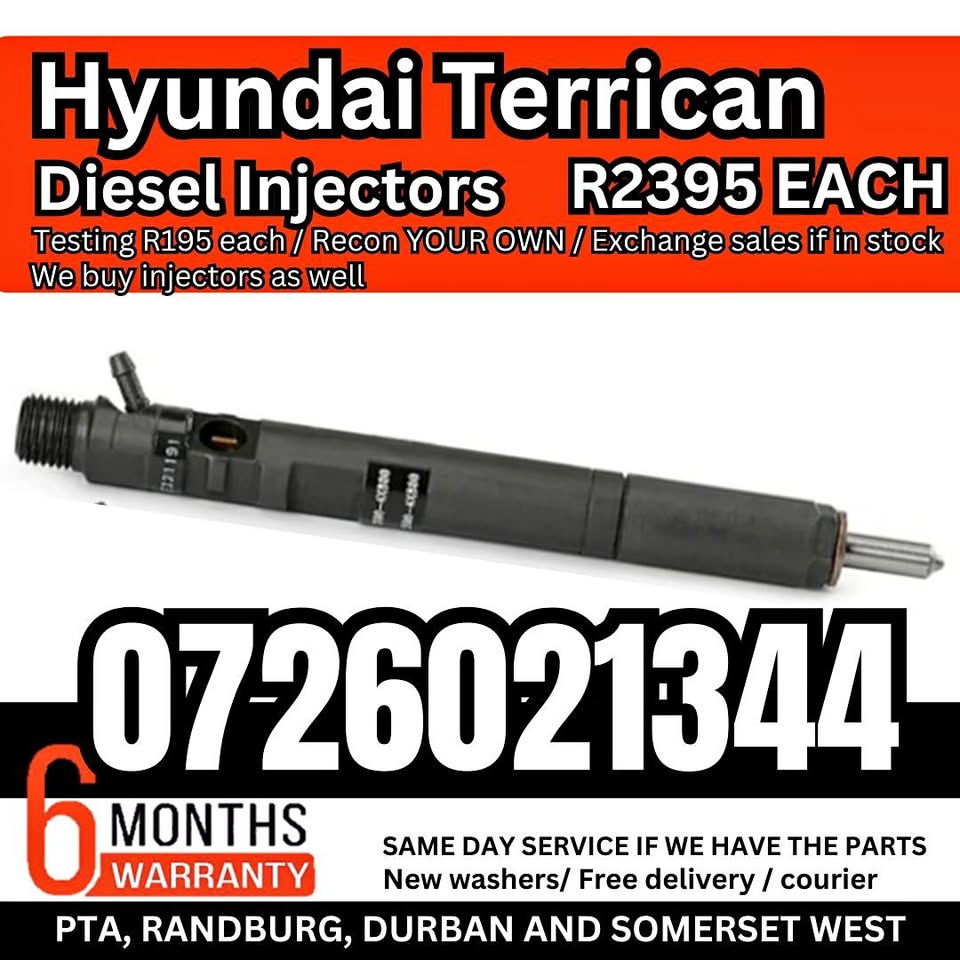 Hyundai Terrican diesel injectors for sale