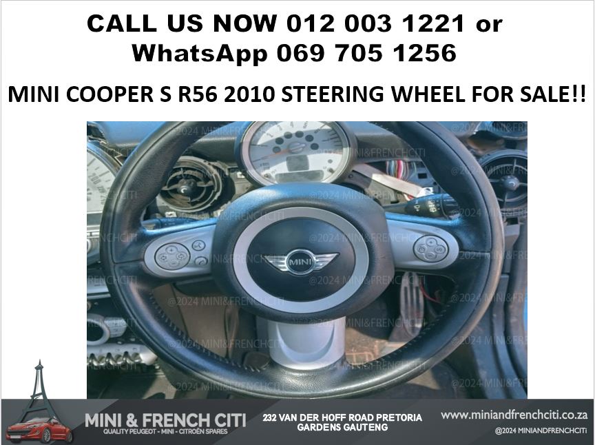 Mini Cooper S R56 2010 Steering Wheel For Sale – Genuine OEM Replacement - Private Seller