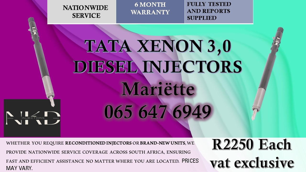 6 MONTHS WARRANTY DIESEL INJECTORS TATA XENON 3L - Private Seller 6 MONTHS WARRANTY DIESEL INJECTORS TATA XENON 3L - Private Seller