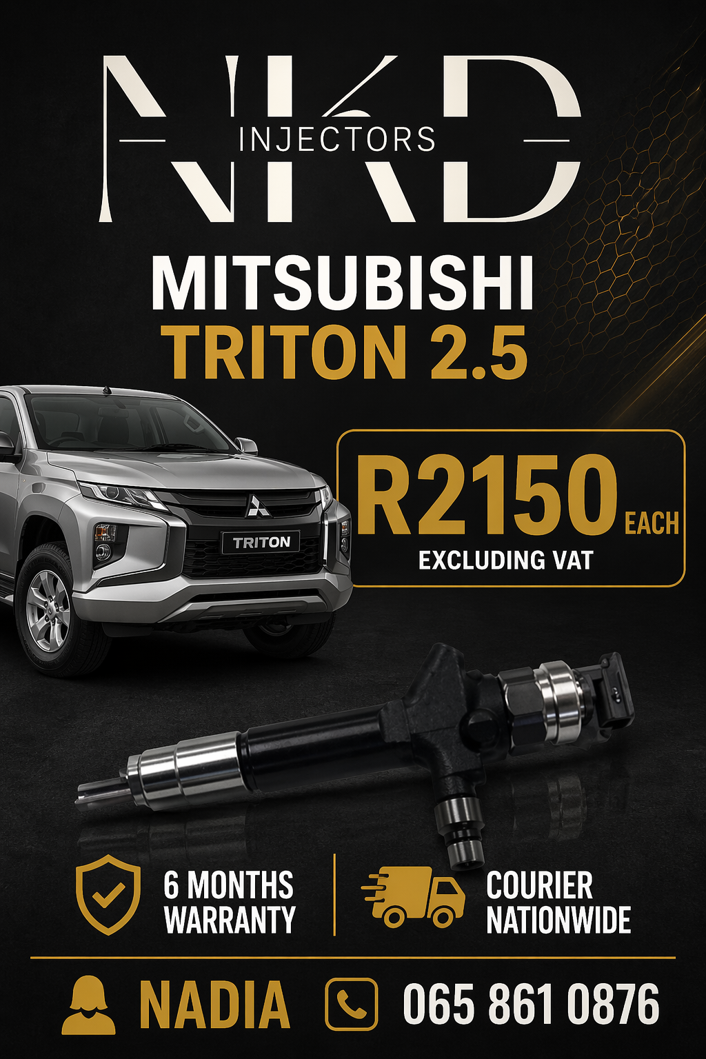 BRAND NEW DIESEL INJECTORS FOR SALE FOR MITSUBISHI TRITON 2.5 - Private Seller BRAND NEW DIESEL INJECTORS FOR SALE FOR MITSUBISHI TRITON 2.5 - Private Seller