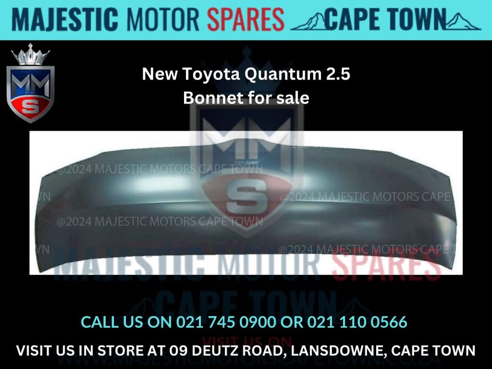 Toyota Quantum 2.5 Bonnet for sale - Private Seller Toyota Quantum 2.5 Bonnet for sale - Private Seller