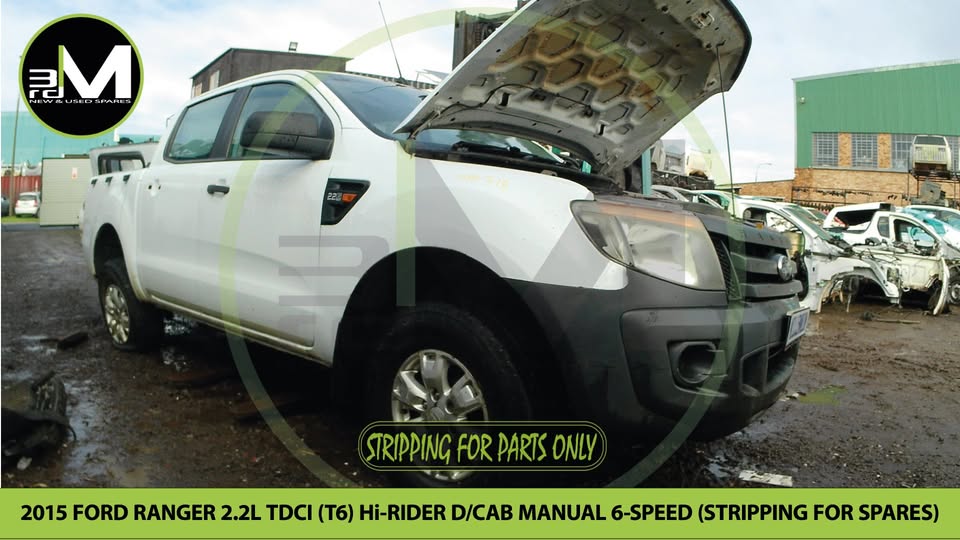2015 FORD RANGER 2.2L TDCi T6 Hi-RIDER DOUBLE CAB 4X2 MANUAL 6 SPEED  (STRIPPING FOR PARTS)