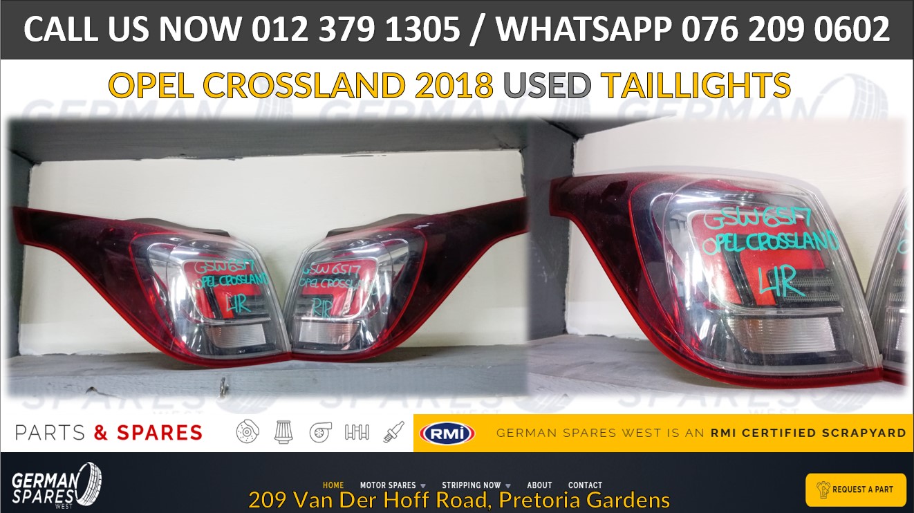 OPEL CROSSLAND 2018 USED TAILLIGHTS FOR SALE - Private Seller