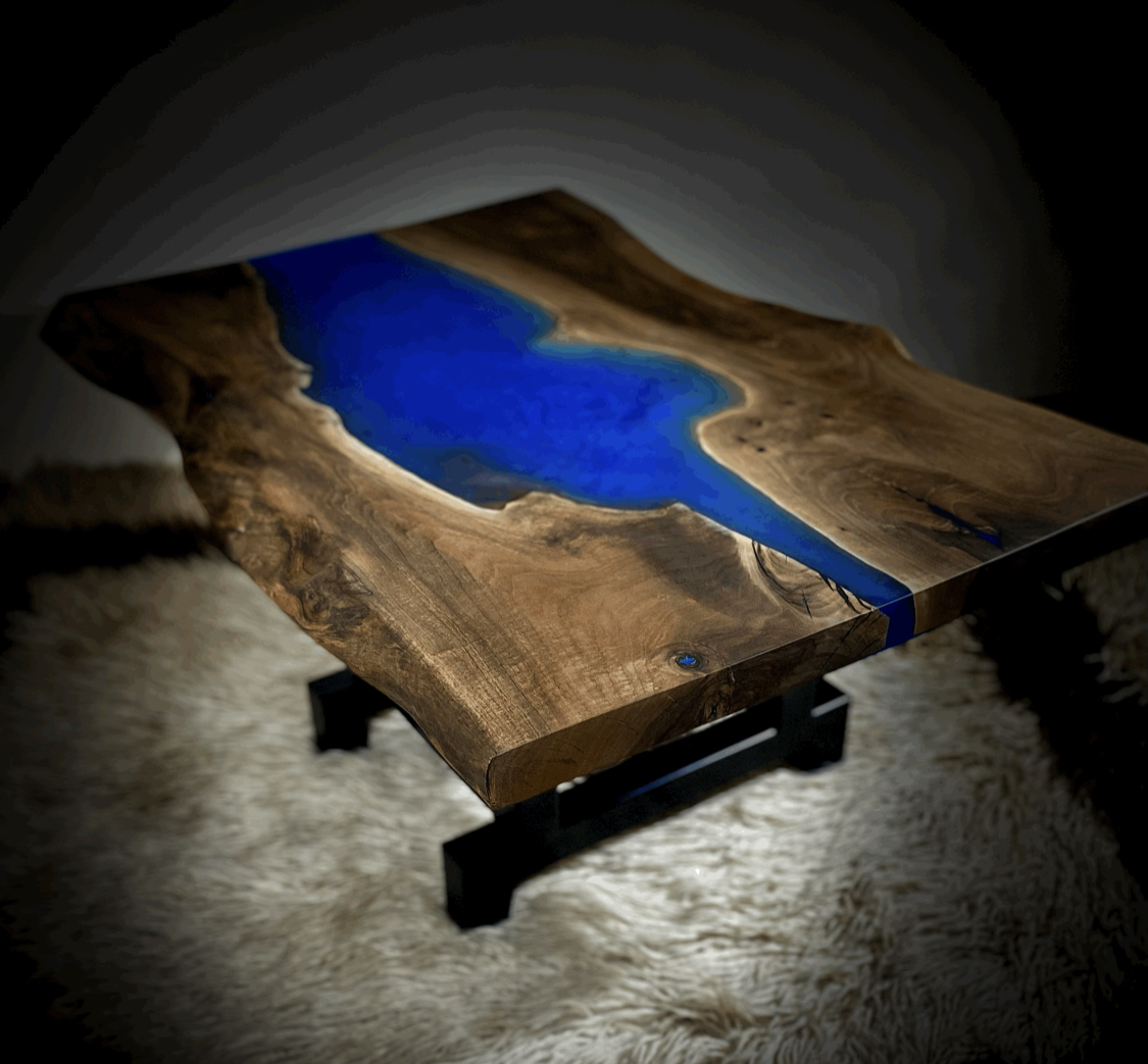 Dark Oceania Deluxe Epoxy Coffee Table