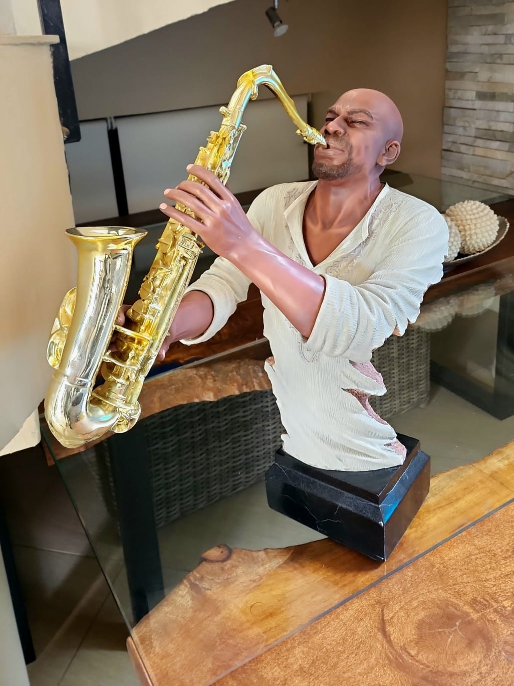 Saxophone Player Statue