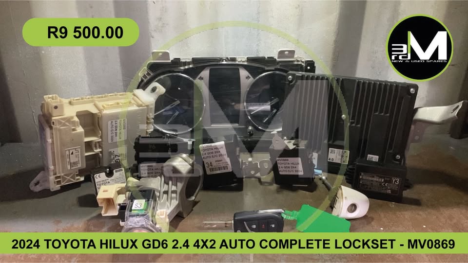 2024 TOYOTA HILUX GD6 2.4 4X2 AUTO COMPLETE LOCKSET - MV0868 - Private Seller 2024 TOYOTA HILUX GD6 2.4 4X2 AUTO COMPLETE LOCKSET - MV0868 - Private Seller