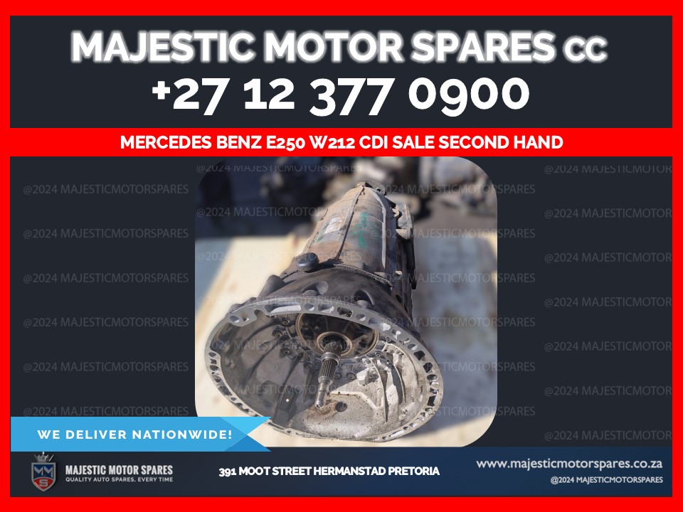 Mercedes Benz e250 w212 cdi gearbox for sale second hand – pre-owned