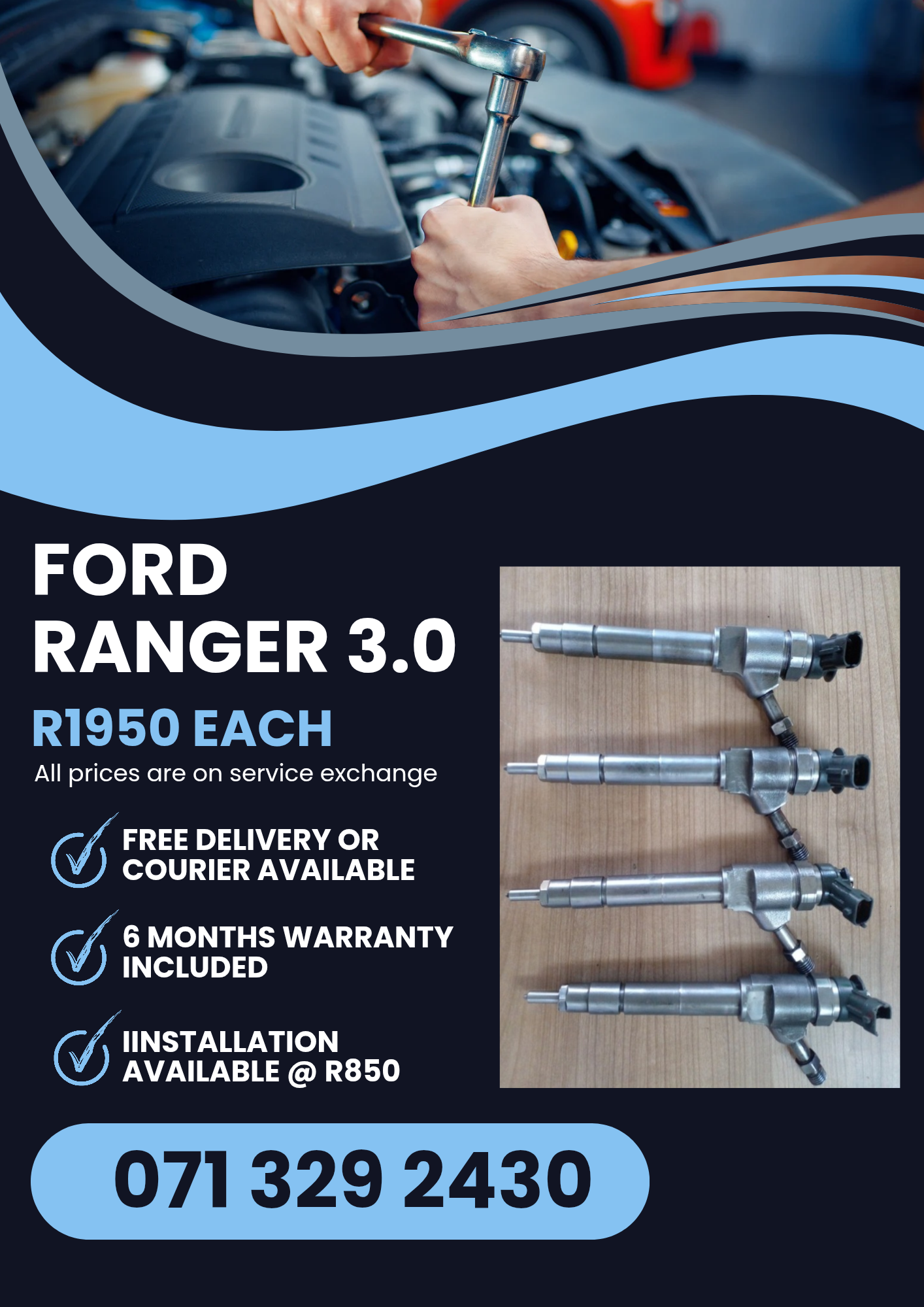 FORD RANGER 3.0 INJECTORS FOR SALE WITH WARRANTY - Private Seller FORD RANGER 3.0 INJECTORS FOR SALE WITH WARRANTY - Private Seller