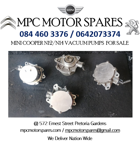 MINI COOPER N12/N14 VACUUM PUMPS FOR SALE - Private Seller MINI COOPER N12/N14 VACUUM PUMPS FOR SALE - Private Seller