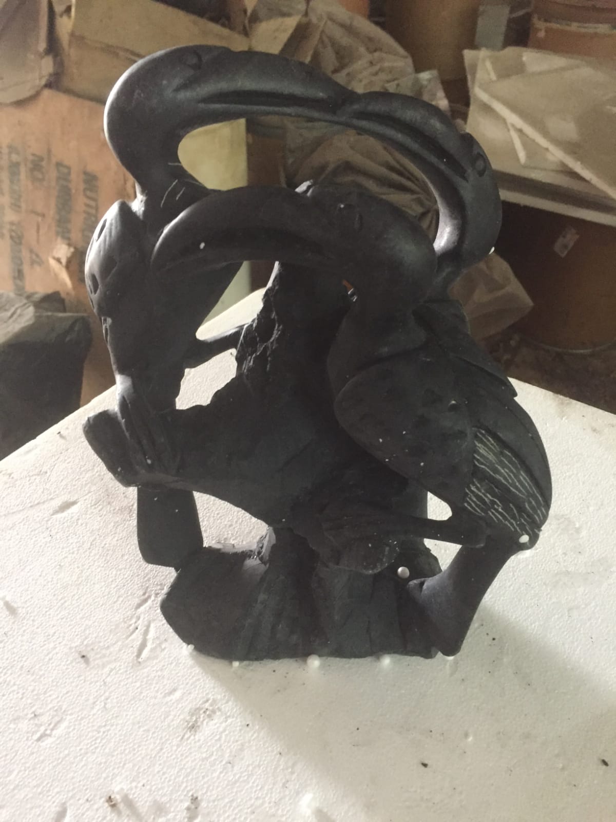 Soapstone african wildlife ornaments.