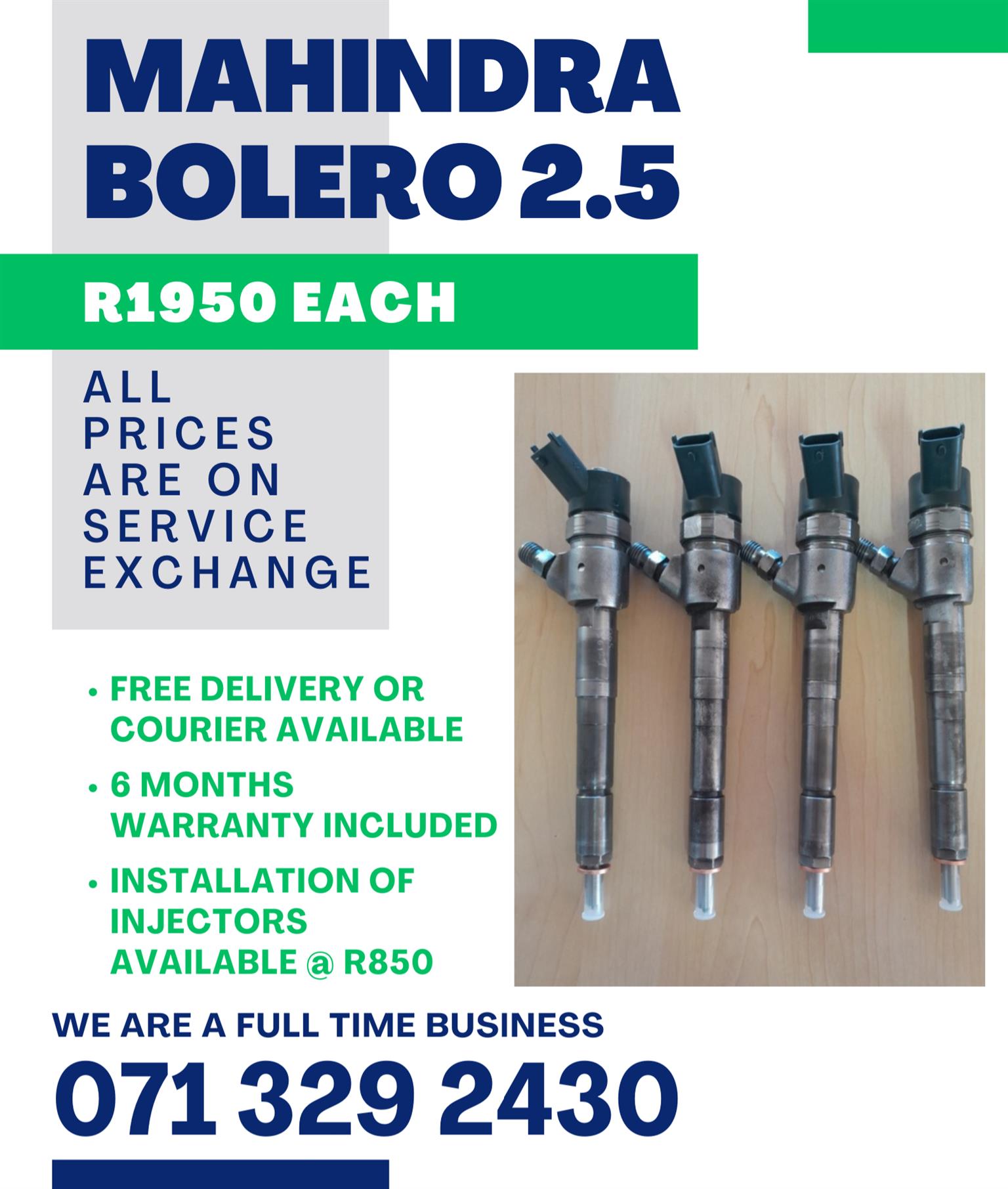 MAHINDRA BOLERO 2.5 INJECTORS FOR SALE WITH - Private Seller