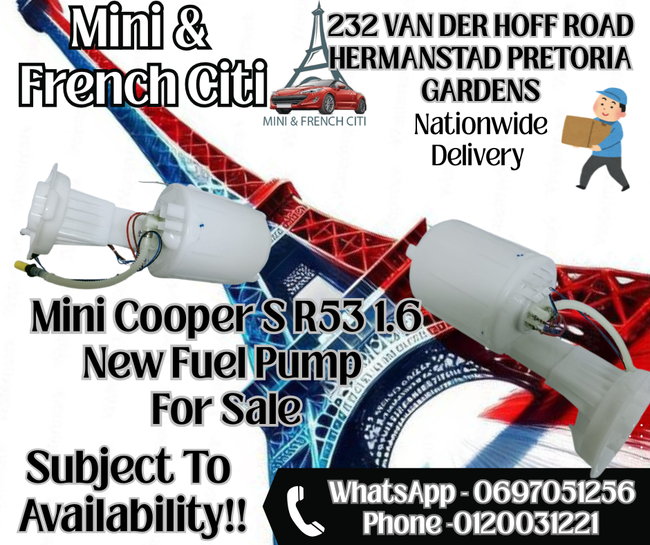 Mini Cooper S R53 1.6 New Fuel Pump Available In Store