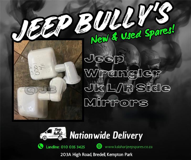 Left And Right Side Mirrors For Sale For Jeep Wrangler - Private Seller Left And Right Side Mirrors For Sale For Jeep Wrangler - Private Seller