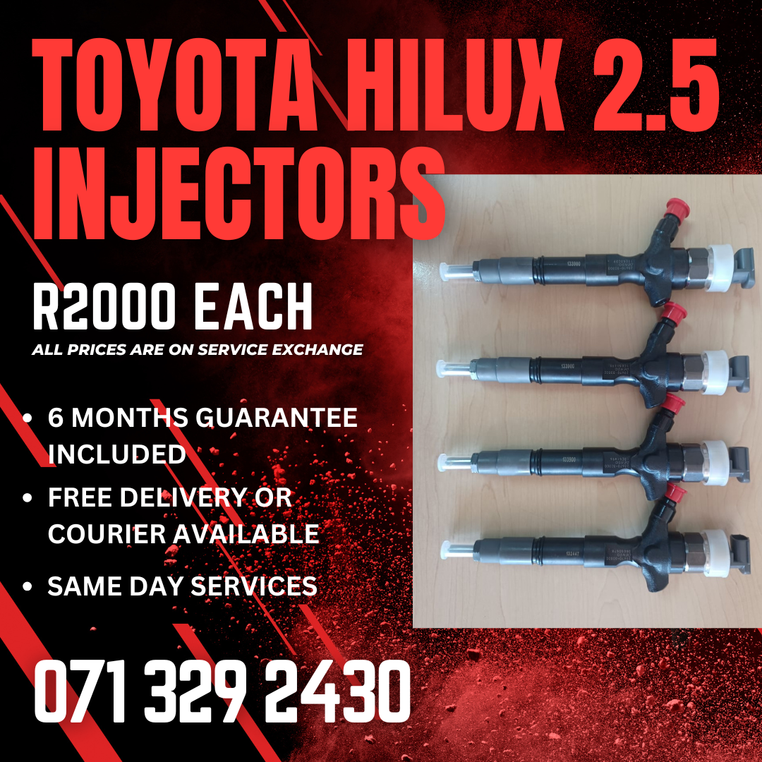 TOYOTA HILUX 2.5 INJECTORS FOR SALE WITH WARRANTY - Private Seller TOYOTA HILUX 2.5 INJECTORS FOR SALE WITH WARRANTY - Private Seller