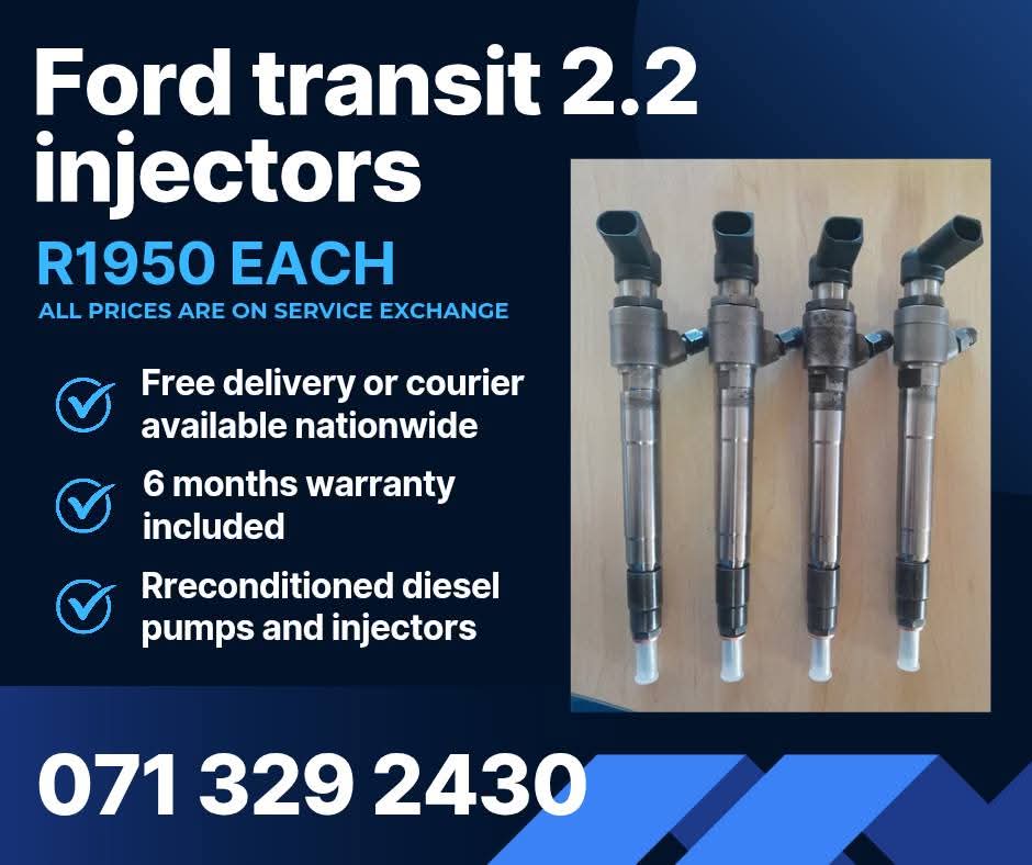 FORD TRANSIT 2.2 INJECTORS FOR SALE WITH WARRANTY INCLUDED - Private Seller FORD TRANSIT 2.2 INJECTORS FOR SALE WITH WARRANTY INCLUDED - Private Seller