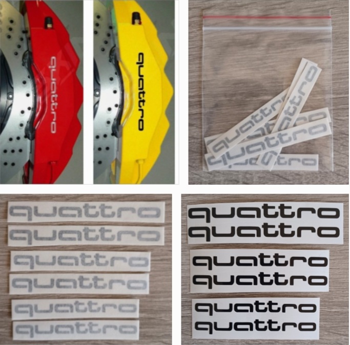 Audi Quattro brake caliper stickers decals sets - Private Seller Audi Quattro brake caliper stickers decals sets - Private Seller