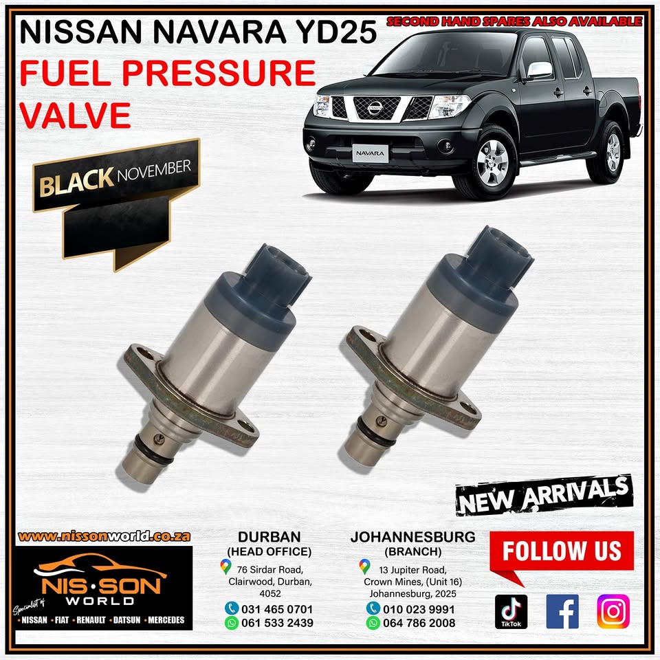 Nissan Navara YD25 Fuel Pressure Valve - Private Seller