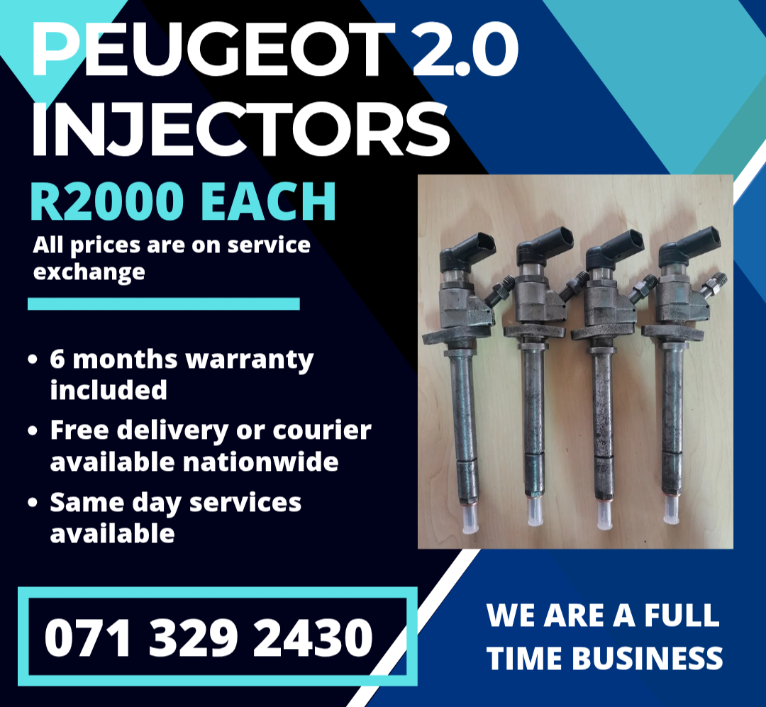 PEUGEOT 2.0 INJECTORS FOR SALE WITH WARRANTY - Private Seller PEUGEOT 2.0 INJECTORS FOR SALE WITH WARRANTY - Private Seller