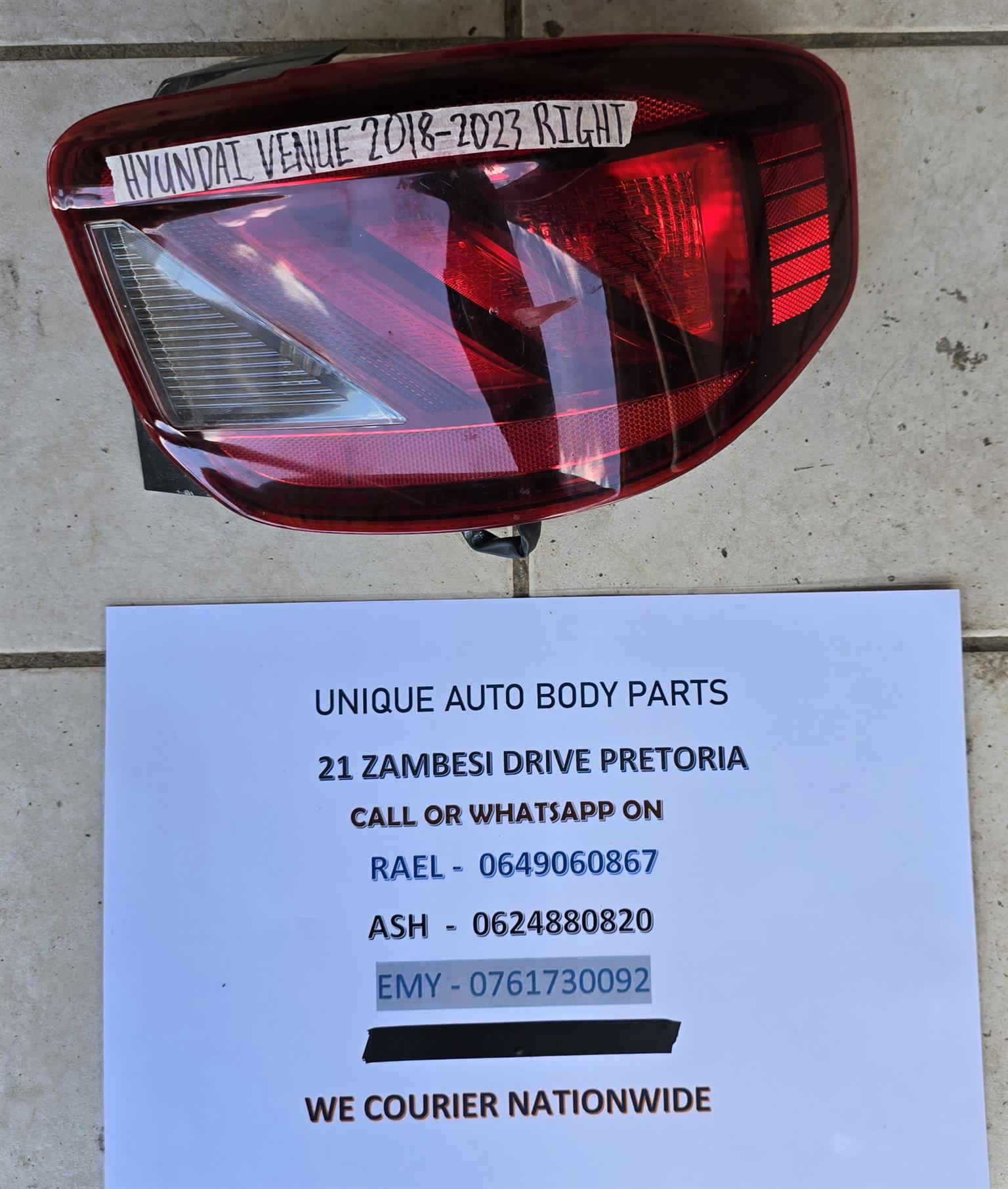 Hyundai Venue 2018 – 2023 Tail Light (Right) Genuine Hyundai Venue 2018 – 2023 Tail Light (Right) Genuine