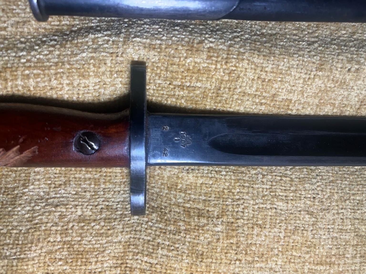 Antique bayonet and scabbord for man cave - collectors item