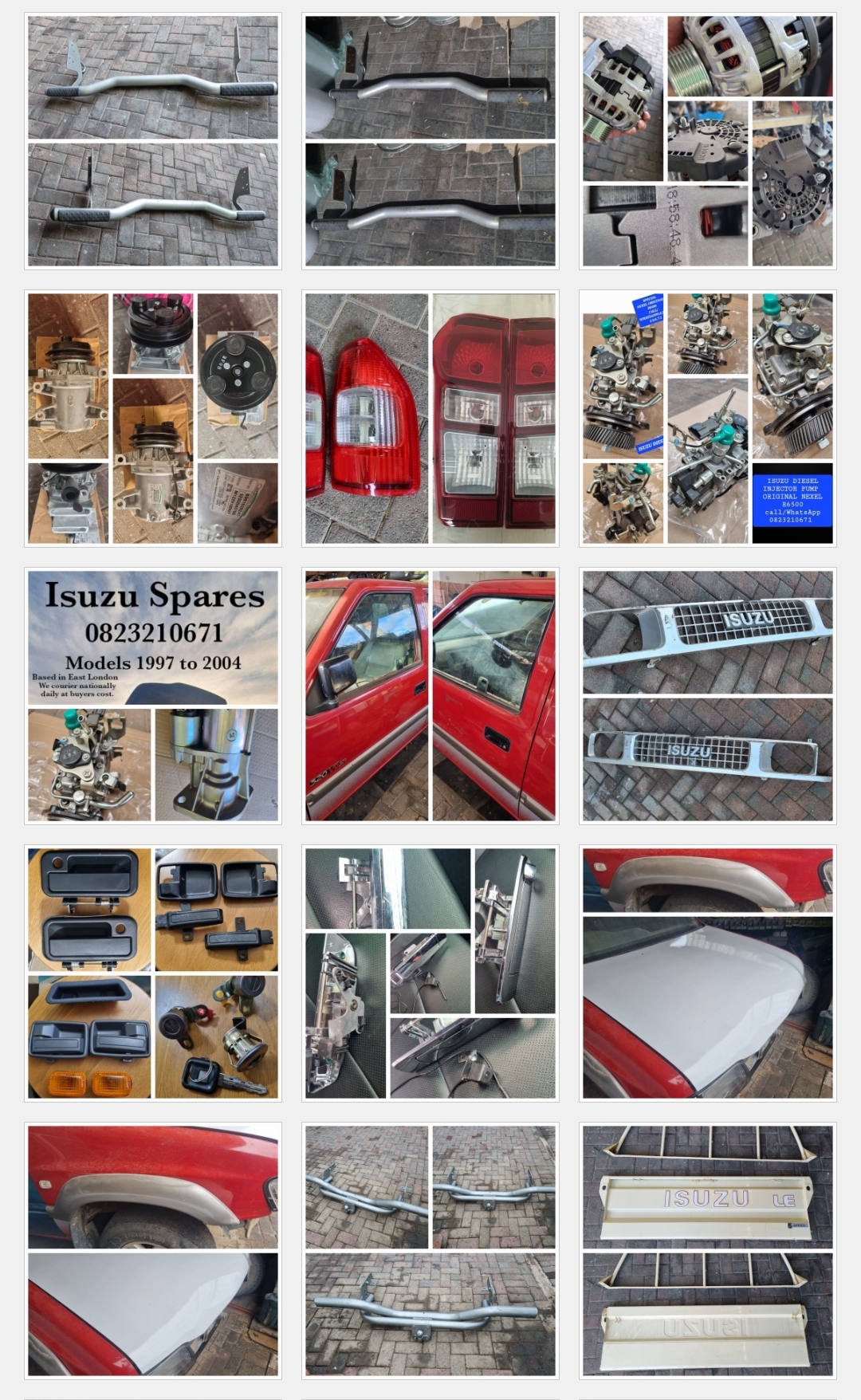 Isuzu spare parts - Private Seller Isuzu spare parts - Private Seller