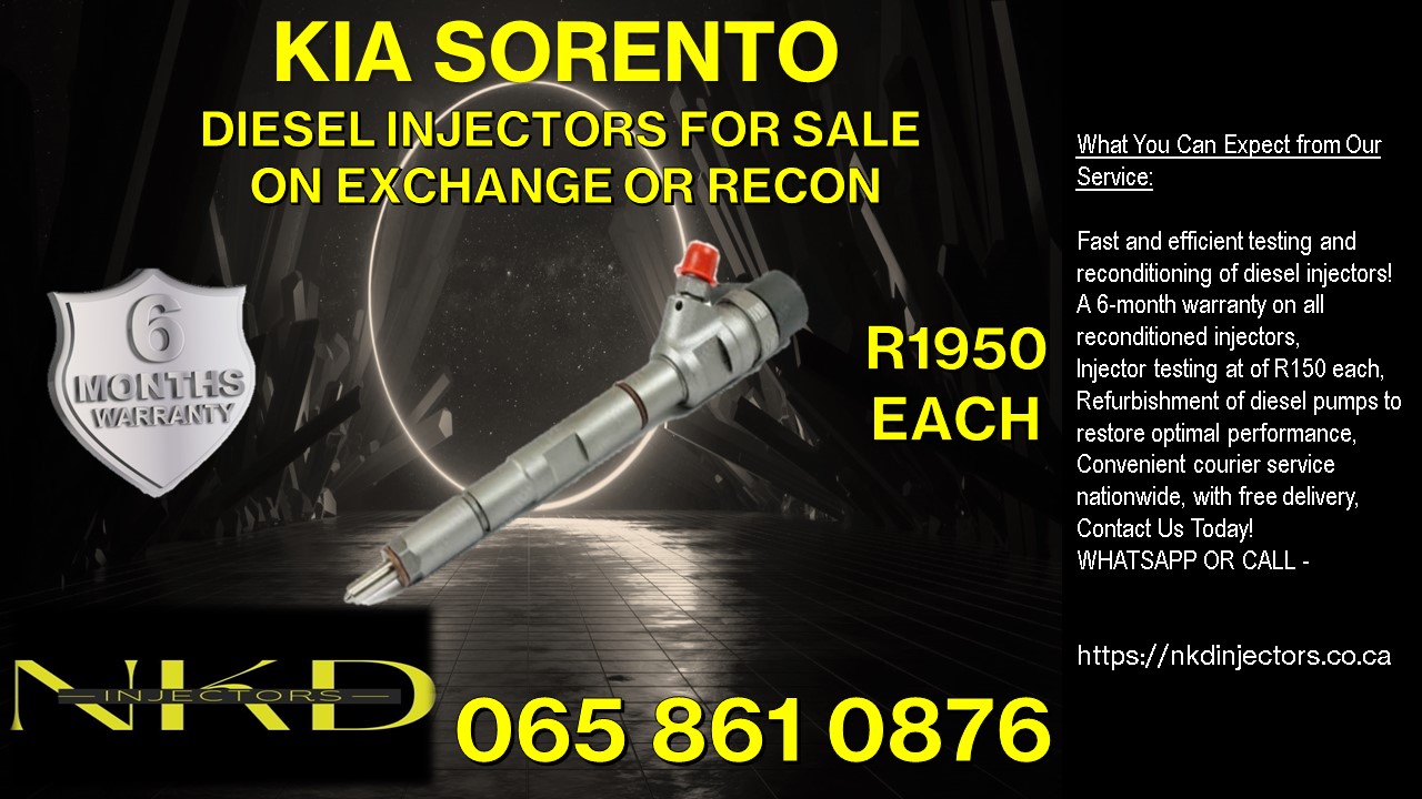 KIA SORENTO INJECTORS FOR SALE WE SELL ON EXCHANGE OR RECON - Private Seller KIA SORENTO INJECTORS FOR SALE WE SELL ON EXCHANGE OR RECON - Private Seller