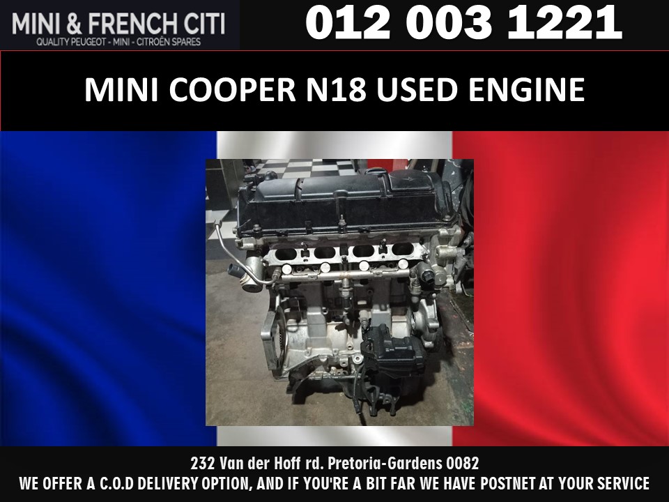 Mini Cooper 1.6 turbocharger N18 engine for sale used - Private Seller