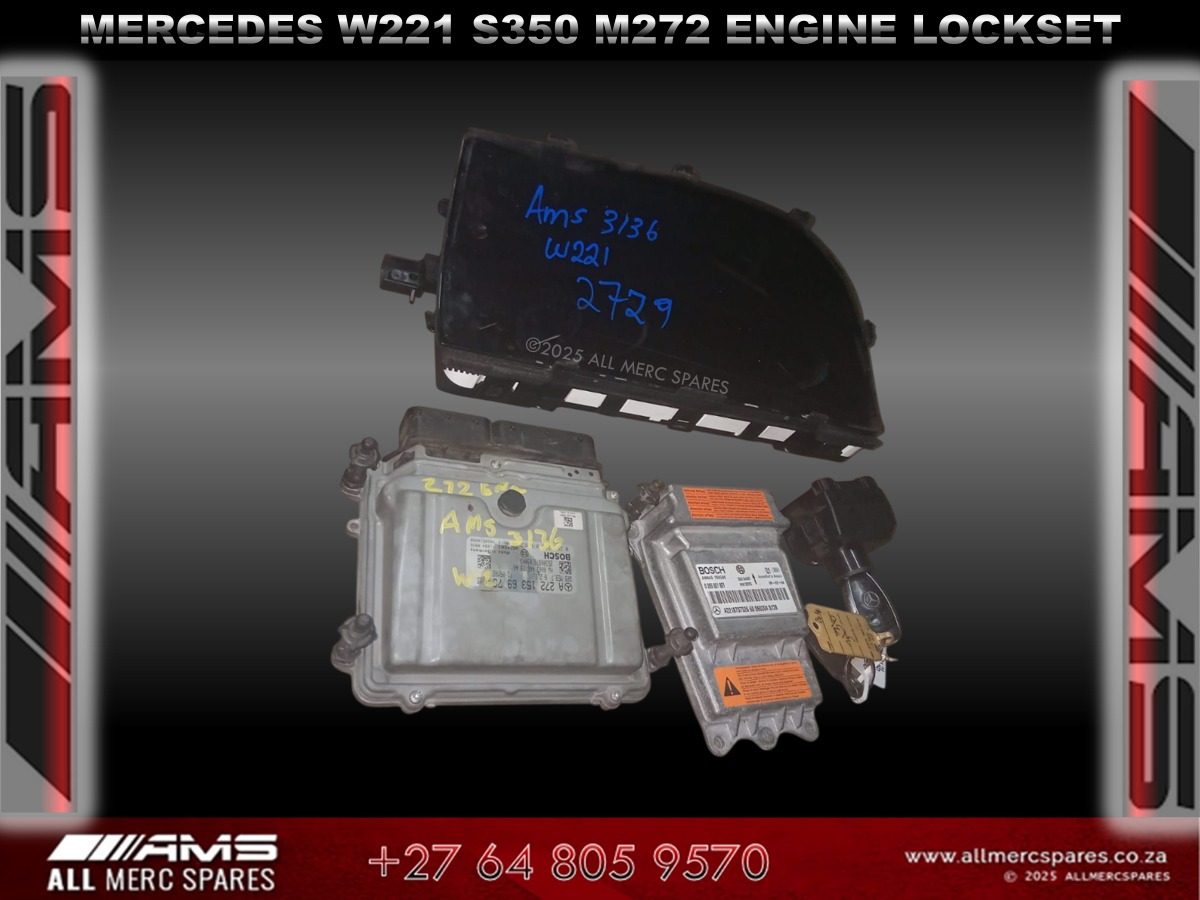 Used Mercedes W221 S350 M272 Engine Lockset – For Sale Used Mercedes W221 S350 M272 Engine Lockset – For Sale