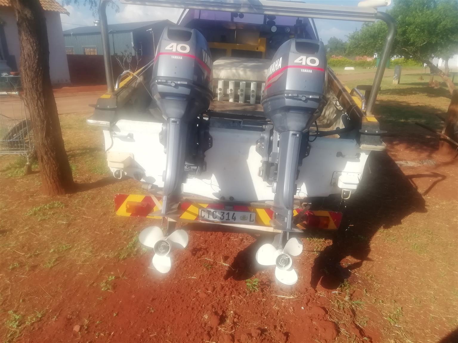 Outboard motors for sale.