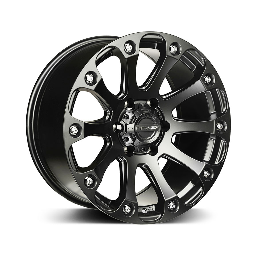 18″ Racing Hart Mob 6/139 Satin Black Alloy Wheels